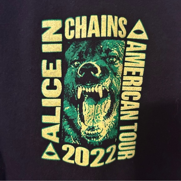 NWOT Official Alice in Chains 2022 Tour T Shirt Small Graphic Tee Grunge Merch - Picture 3 of 5